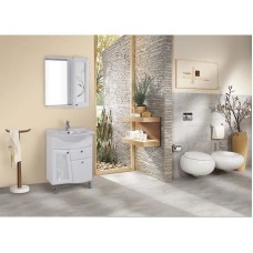 Комплект мебели белый глянец 66 см Onika Валенсия 106535 + 1WH109651 + 206532