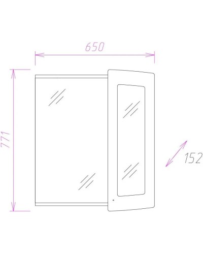 Комплект мебели белый глянец 66 см Onika Валенсия 106535 + 1WH109651 + 206532