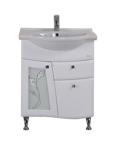 Комплект мебели белый глянец 66 см Onika Валенсия 106535 + 1WH109651 + 206532