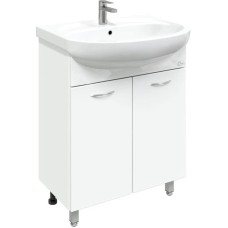 Комплект мебели белый глянец 66,5 см Onika Стелла 106501 + 1WH110174 + 206505