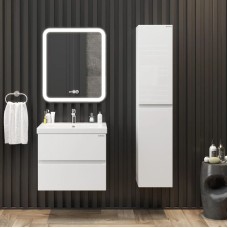 Комплект мебели белый глянец 60 см Onika Эвада 106145 + UM-COM60/1 + 206085