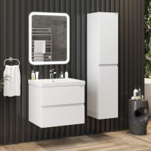 Комплект мебели белый глянец 60 см Onika Эвада 106145 + UM-COM60/1 + 206085