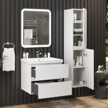 Комплект мебели белый глянец 60 см Onika Эвада 106145 + UM-COM60/1 + 206085