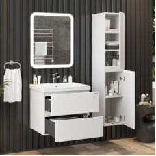 Комплект мебели белый глянец 60 см Onika Эвада 106145 + UM-COM60/1 + 206085