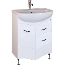 Комплект мебели белый глянец 61,5 см Onika Лайн 106044 + 4620008192772 + 205819