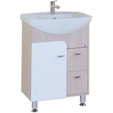 Комплект мебели белый глянец/ясень шимо 61,5 см Onika Стиль 106032 + 1.3120.3.S00.11B.0 + 205833