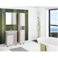 Комплект мебели белый глянец/ясень шимо 61,5 см Onika Стиль 106032 + 1.3120.3.S00.11B.0 + 205833