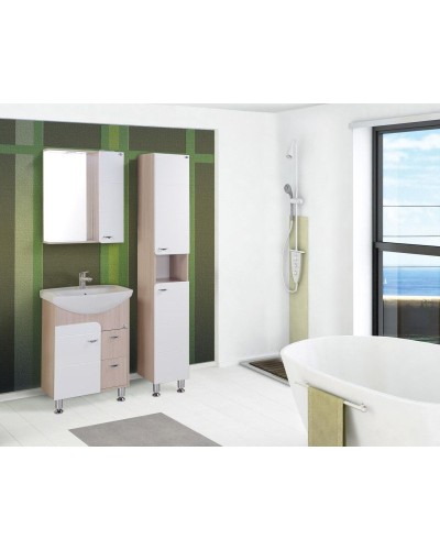 Комплект мебели белый глянец/ясень шимо 61,5 см Onika Стиль 106032 + 1.3120.3.S00.11B.0 + 205833