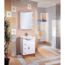 Комплект мебели белый глянец 60,5 см Onika Луна 106005 + 1WH110268 + 206013