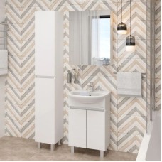 Комплект мебели белый глянец 55,5 см Onika Милтон 105559 + 4620008192765 + 205843