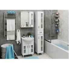 Комплект мебели белый глянец 54 см Onika Кристалл 105550 + UM-ERI55/1 + 205818