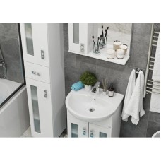 Комплект мебели белый глянец 54 см Onika Кристалл 105550 + UM-ERI55/1 + 205817