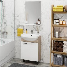 Комплект мебели дуб сонома/белый матовый 52 см разборная Onika Эко 105209 + 1.3120.1.S00.11B.0 + 205210