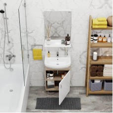 Комплект мебели дуб сонома/белый матовый 52 см Onika Эко 105207 + 1.3120.1.S00.11B.0 + 205210