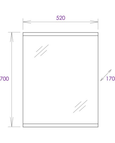Комплект мебели белый глянец 52 см разборная Onika Крит 105206 + 1.3120.1.S00.11B.0 + 205211
