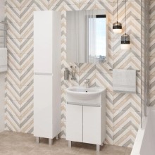 Комплект мебели белый глянец 51 см Onika Милтон 105036 + 4620008192758 + 205014