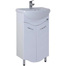 Комплект мебели белый глянец 51 см Onika Лайн 105007 + 4620008192758 + 204802