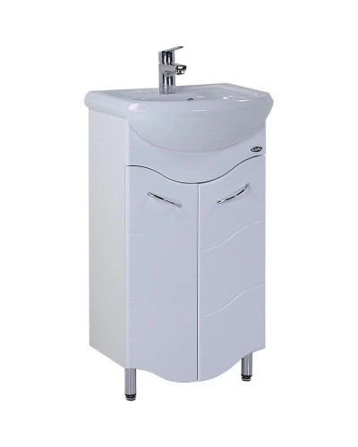 Комплект мебели белый глянец 51 см Onika Лайн 105007 + 4620008192758 + 204802