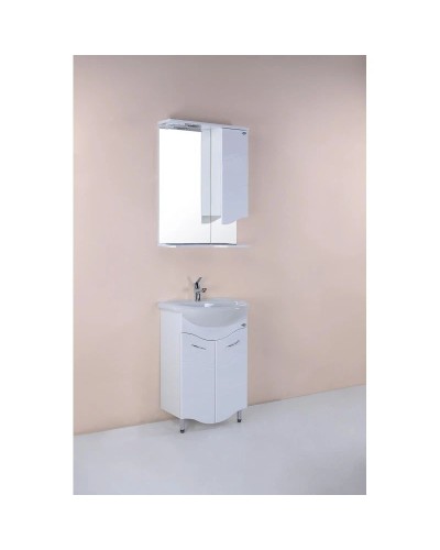 Комплект мебели белый глянец 51 см Onika Лайн 105007 + 4620008192758 + 204802