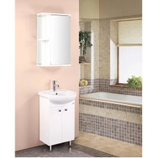 Комплект мебели белый глянец 50 см Onika Канны 105003 + 1WH110243 + 205012