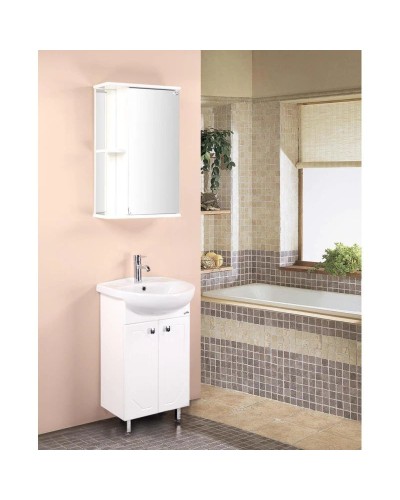 Комплект мебели белый глянец 50 см Onika Канны 105003 + 1WH110243 + 205012