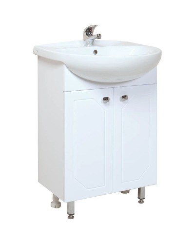 Комплект мебели белый глянец 50 см Onika Канны 105003 + 1WH110243 + 205012