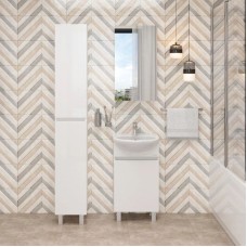 Комплект мебели белый глянец 46 см Onika Милтон 104510 + 4620008192741 + 205014