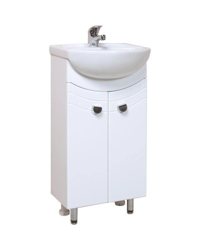 Комплект мебели белый глянец 40,7 см Onika Манго 104002 + MNG40SAWB01 + 204501