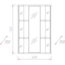 Комплект мебели белый глянец 33х33 см Onika Малютка 103301 + 1.3130.9.S00.10B.0 + 303501