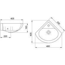 Комплект мебели белый глянец 33х33 см Onika Малютка 103301 + 1.3130.9.S00.10B.0 + 303501