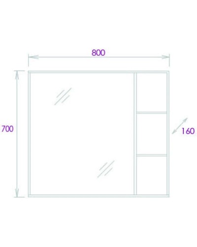Комплект мебели дуб сонома/серый матовый 80 см Onika Тимбер 108053 + UM-COM80/1 + 208091