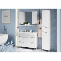 Комплект мебели белый глянец 106,5 см Onika Веронэлла 110508 + 4620008197340 + 210506