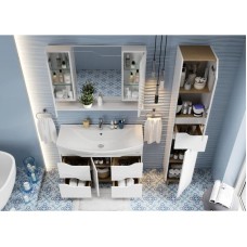 Комплект мебели белый глянец 106,5 см Onika Веронэлла 110508 + 4620008197340 + 210506