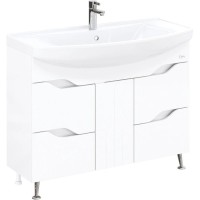 Комплект мебели белый глянец 106,5 см Onika Веронэлла 110508 + 4620008197340 + 210506