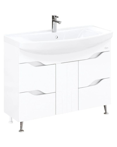 Комплект мебели белый глянец 106,5 см Onika Веронэлла 110508 + 4620008197340 + 210506