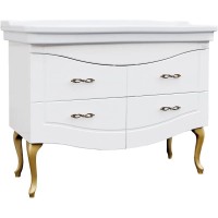 Комплект мебели белый глянец 106,5 см Onika Адель 110507 + 4640021063583 + 207030