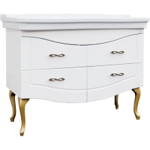 Комплект мебели белый глянец 106,5 см Onika Адель 110507 + 4640021063583 + 207030