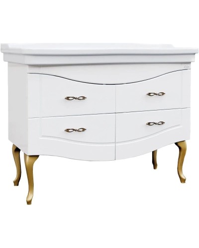 Комплект мебели белый глянец 106,5 см Onika Адель 110507 + 4640021063583 + 207030