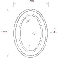 Комплект мебели белый глянец 106,5 см Onika Адель 110507 + 4640021063583 + 207030