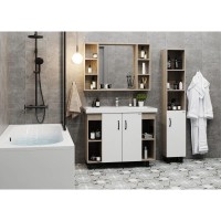 Комплект мебели дуб сонома/белый матовый 101,2 см Onika Тимбер 110011 + 4640021065204 + 210017