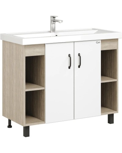 Комплект мебели дуб сонома/белый матовый 101,2 см Onika Тимбер 110011 + 4640021065204 + 210017