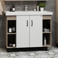 Комплект мебели дуб сонома/белый матовый 101,2 см Onika Тимбер 110011 + 4640021065204 + 210017