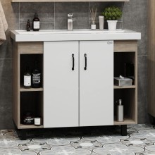 Комплект мебели дуб сонома/белый матовый 101,2 см Onika Тимбер 110011 + 4640021065204 + 210017