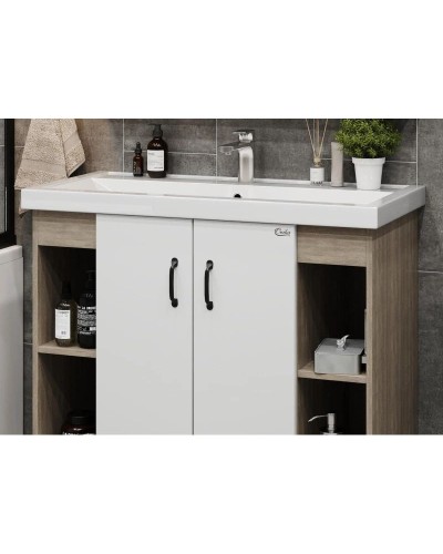 Комплект мебели дуб сонома/белый матовый 101,2 см Onika Тимбер 110011 + 4640021065204 + 210017