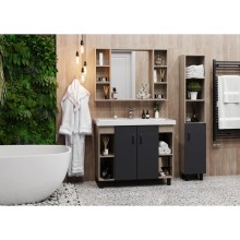 Комплект мебели дуб сонома/серый матовый 101,2 см Onika Тимбер 110010 + 4640021065204 + 210017