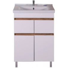 Комплект мебели белый/дуб золотой 60,5 см ASB-Mebel Марко