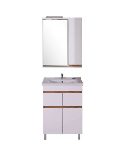 Комплект мебели белый/дуб золотой 60,5 см ASB-Mebel Марко