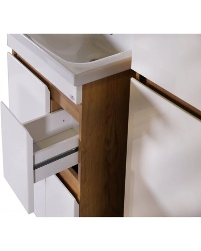 Комплект мебели белый/дуб золотой 60,5 см ASB-Mebel Марко