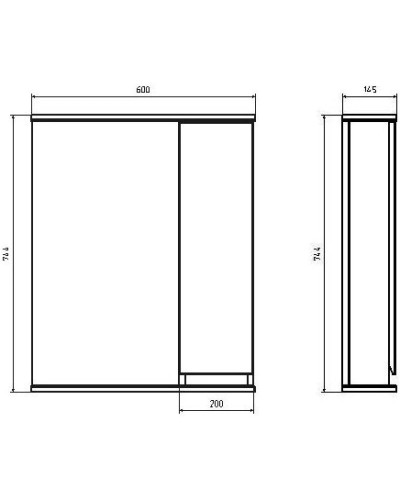 Комплект мебели белый/дуб золотой 60,5 см ASB-Mebel Марко