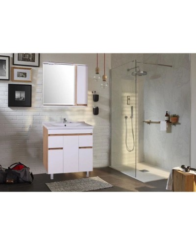 Комплект мебели белый/дуб золотой 80,5 см ASB-Mebel Марко